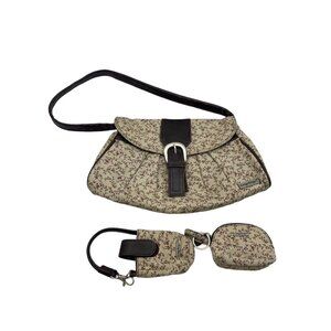 Longaberger Homestead Collection 3pc Set Floral Purse Coin Purse and Other